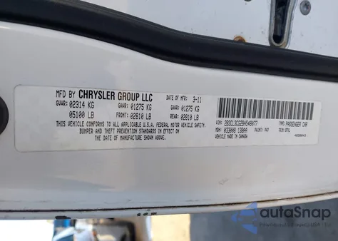 2011 Dodge Charger z USA, uszkodzony, nr VIN 2B3CL3CG2BH548077